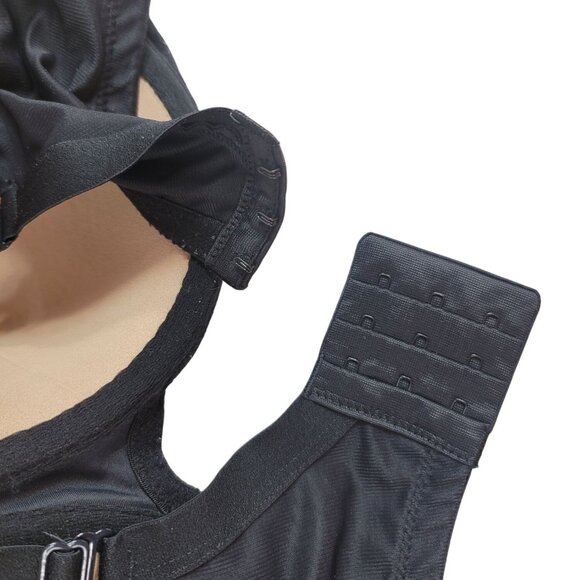 Soma Stunning Support Full Coverage Bra Black 36G Underwire Adj Floral Dot Lace - Picture 7 of 10